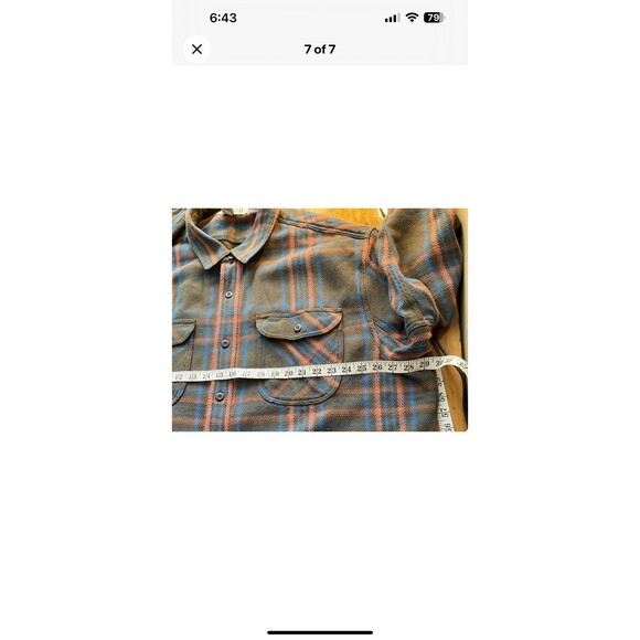 Duluth Trading Untucked Men’s 2XL Relaxed Fit Long Sleeve Flannel Shirt - Picture 7 of 7